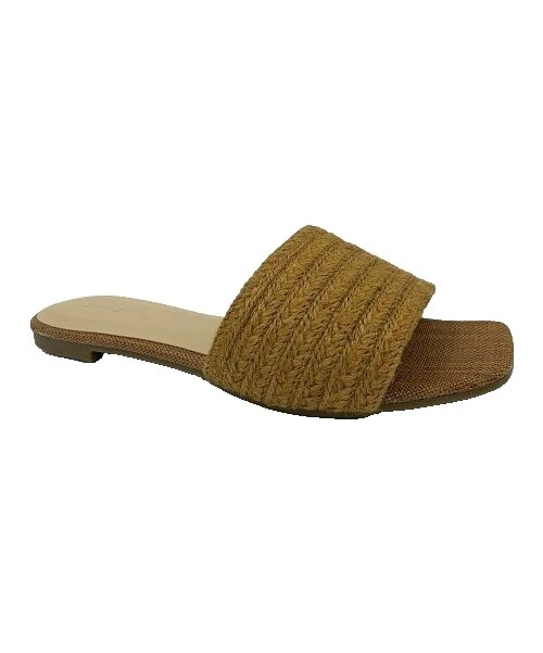 Sandalias para mujer informales de bambú lisas
