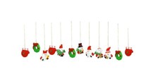 18 StüCk WeihnachtsanhäNger Schneemann Nikolaus Baumschmuck Deko Weihnachten