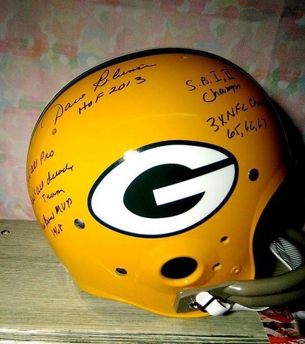 DAVE ROBINSON SIGNIERT T/B GREEN BAY PACKERS "TK" STAT HELM HOF 2013 JSA - Bild 2 von 4