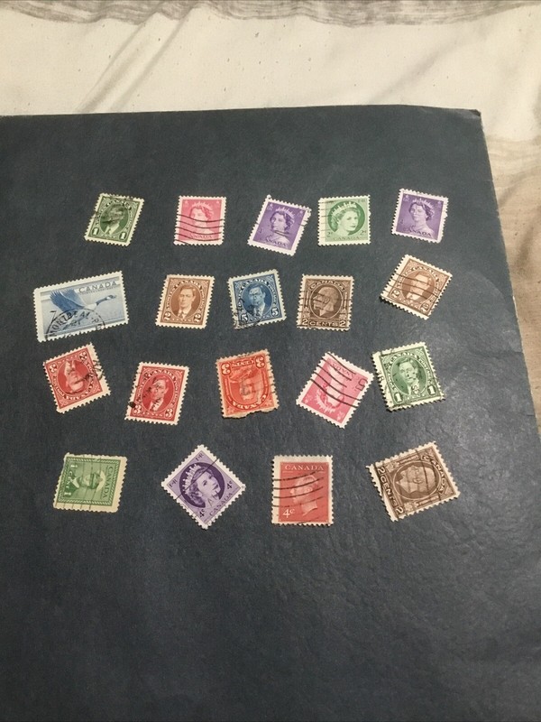 19 Canadian stamps