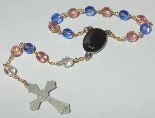 Handmade in the USA "Suffer the Little Children" Single Decade Rosary - Picture 2 of 3