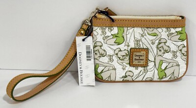 Rare 2014 Disney Dooney & Bourke Tinker Bell Wristlet Bag Half Marathon Purse