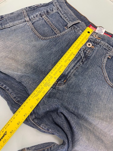 Y2K Vintage Guess Shorts Men's 36 Baggy Wide Leg Vintage Jorts Skater 90's Denim - Picture 8 of 10