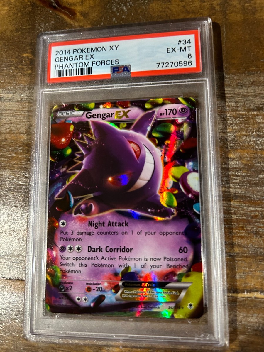 Pokemon XY Phantom Forces GENGAR EX #34 PSA 6 Rare 2014 | eBay Pokemon XY Phantom Forces GENGAR EX #34 PSA 6 Rare 2014 | eBay