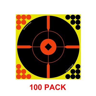 Birchwood Casey Shoot-N-C 12'' Sight-In Bulls Eye Paper Adhesive Reactive Targets