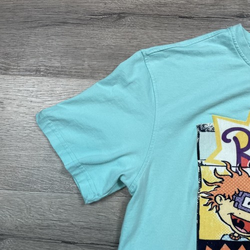 Nickelodeon Rugrats T-Shirt Aqua Color Velvet Image Size M - Picture 6 of 7