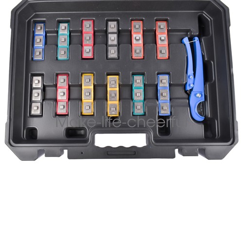AC Hose Crimper Handheld Hydraulic Tool with 7 Sets of Dies for Beaded Fittings - Picture 6 of 14