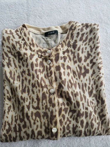 J. Crew Ladies Leopard Print Button Up 