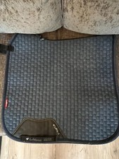 Le Mieux suede dressage saddle pad, large - dark blue, possibly Atlantic