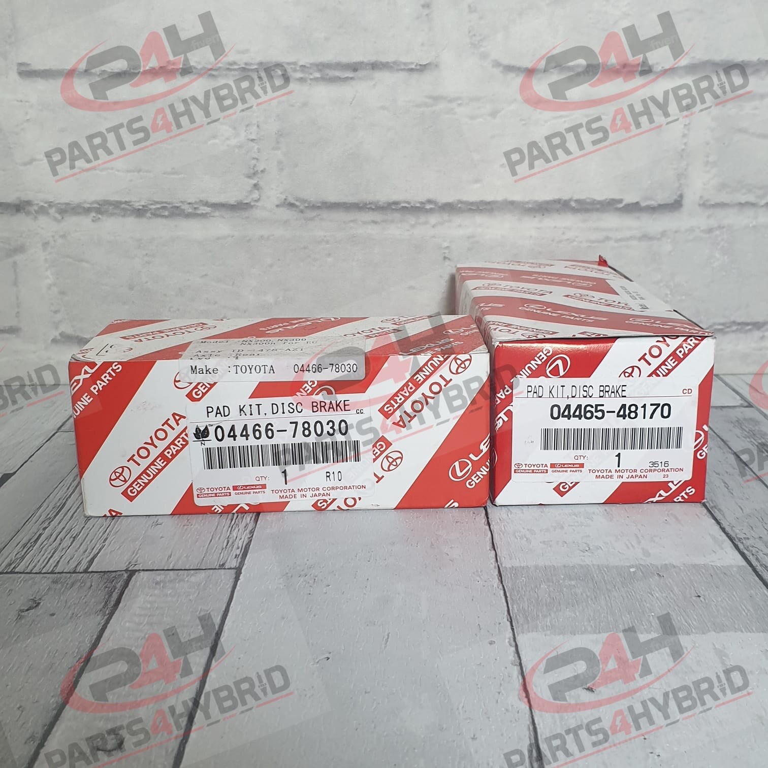 GENUINE LEXUS NX300H FRONT & REAR BRAKE PADS OEM PART 04465-48170 & 04466-78030