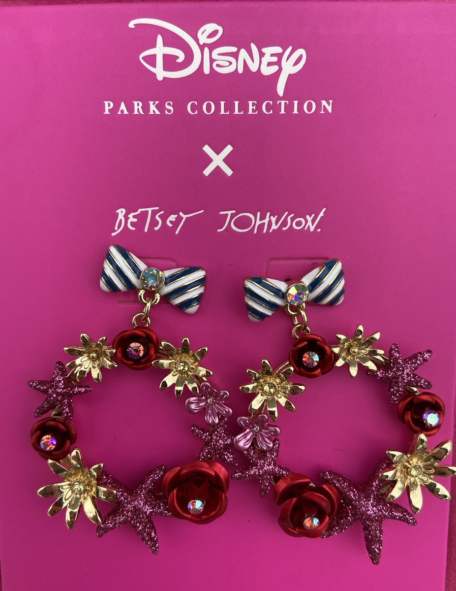 NEW Disney Parks Betsy Johnson Minnie Mouse Bow And Wreath