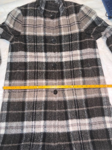 Katherine Kelly Alpaca Wool Blend Plaid Coat Size 12 – Cozy & Chic - Picture 11 of 13