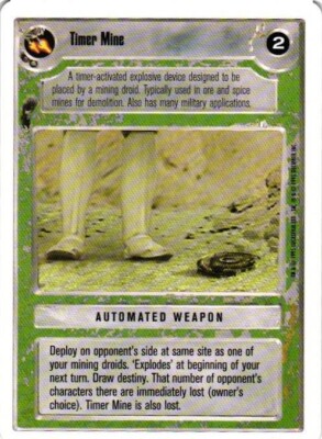 TIMER MINE Star Wars CCG Premiere Limited Collectible Card