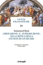 «Prefazione» e «Introduzione» alla critica della facoltà di giudi