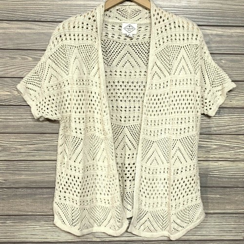 St Johns Bay Crochet Knit Petite Large 