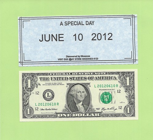JUNE 10, 2012 .. 2006 ..UNC $1 L 2012 0610 R ... 2012-06-10 BIRTHDAY NOTE - 第 1/1 張圖片