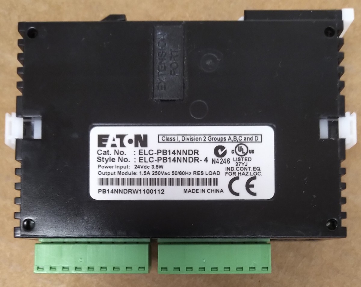Eaton ELC-PB14NNDR PLC Controller Module, 8 In, 6 Out, 24VDC. 3D-29 - Foto 10