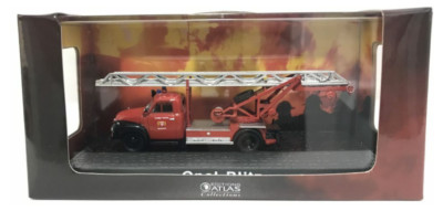 Opel Blitz 1960 Germany Feuerwehr Auto LKW Modell rot Spielzeug Diecast Atlas 1:72
