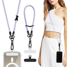 TiMOVO Universal Phone Lanyard Crossbody, Adjustable Anti-Theft Phone Strap C...