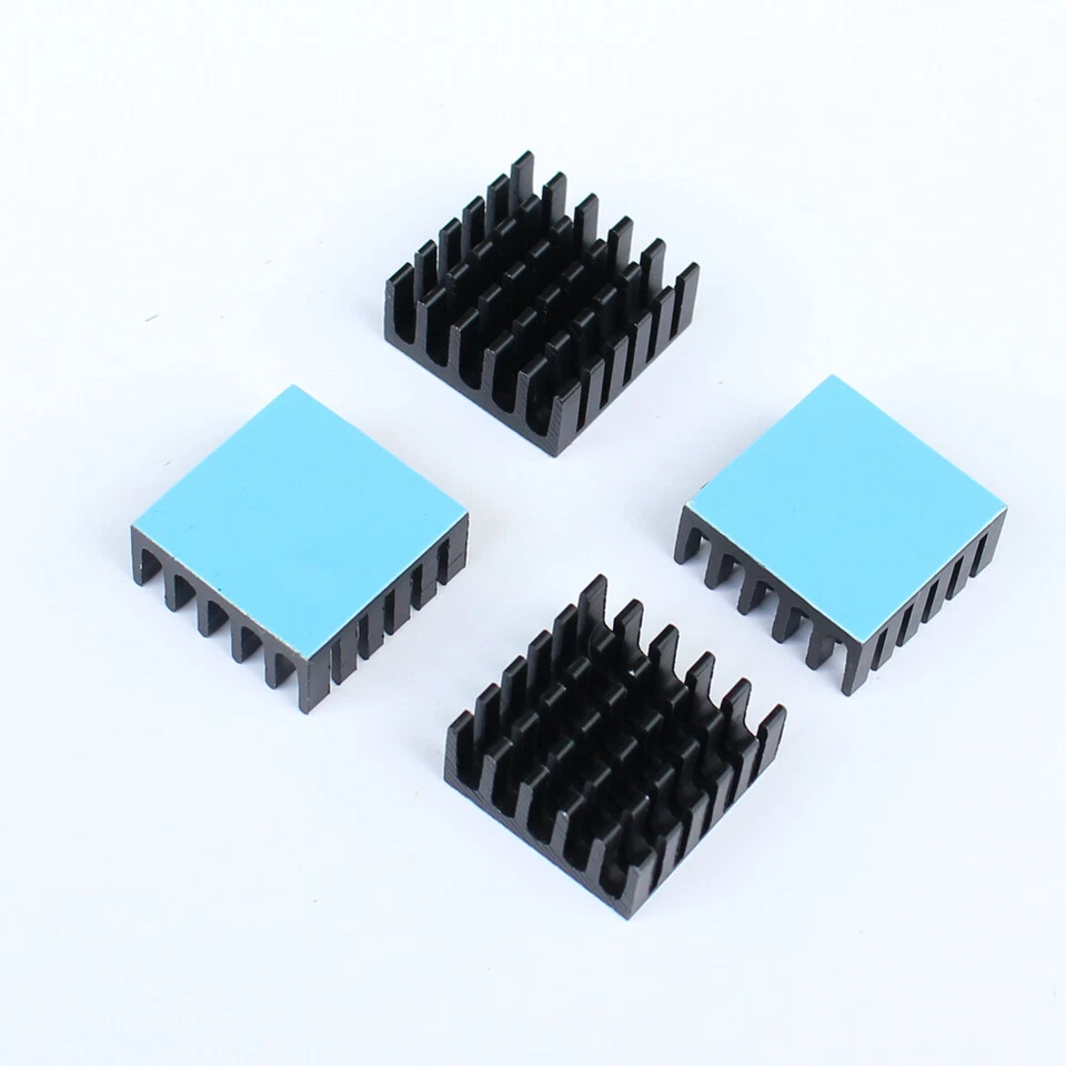 10/15/20pcs 22x22x10mm Aluminium Heatsink Thermal Tape Assembled for CPU,IC,LED - Image 3 of 4