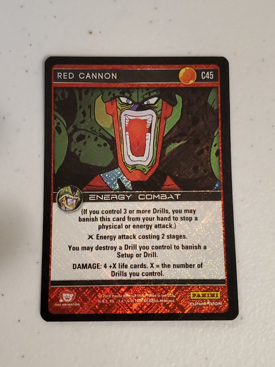 ドラゴンボール - ケン DBZ Dragon Ball Z TCG Panini Perfection #C45 Red Cannon