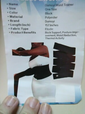 dumoyi waist trimmer Bandage Wrap Tummy Control Waist  Back support 3 3/4 width DonJoy Performance Waist Trimmer Wrap - Low-Back and  main image 3