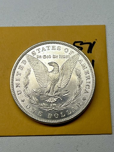 Dólar de plata Morgan 1879 P $ gema bu elección alta calidad ¡sin circular! RESISTENTE - Imagen 2 de 5
