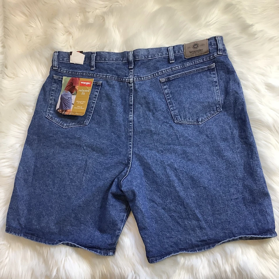 Wrangler Jean шорты мужские 46 синий джинсовой ткани расслабленный крой Flex комфорт хлопок новый с Ярлыками - Изображение 3 из 4