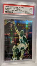 1996-97 Shaquille O'Neal Topps Stars ATOMIC Refractor PSA 9 #32 POP5 🔥 RARE RD