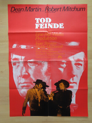 Filmplakat EA A1  Todfeinde / 5 Card Stud  Dean Martin, Robert Mitchum