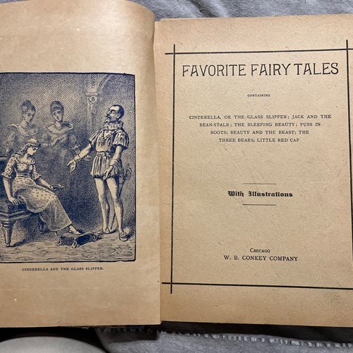 Vintage 1915-1930 Favorite Fairy Tales, with Illustrations, Very Rare - Picture 3 of 6