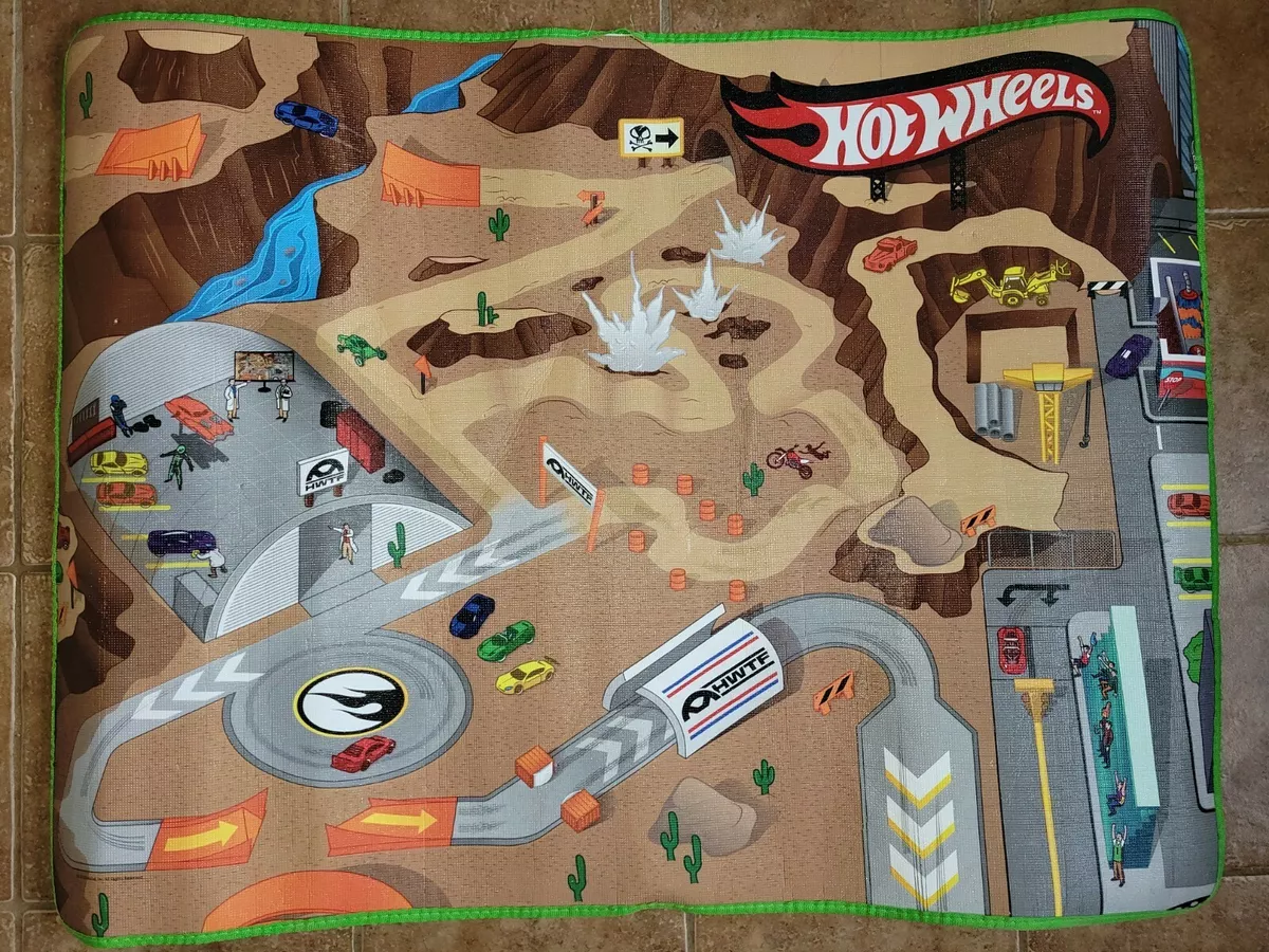 Hot Wheels Floor Play Mat Carpet Construction Site