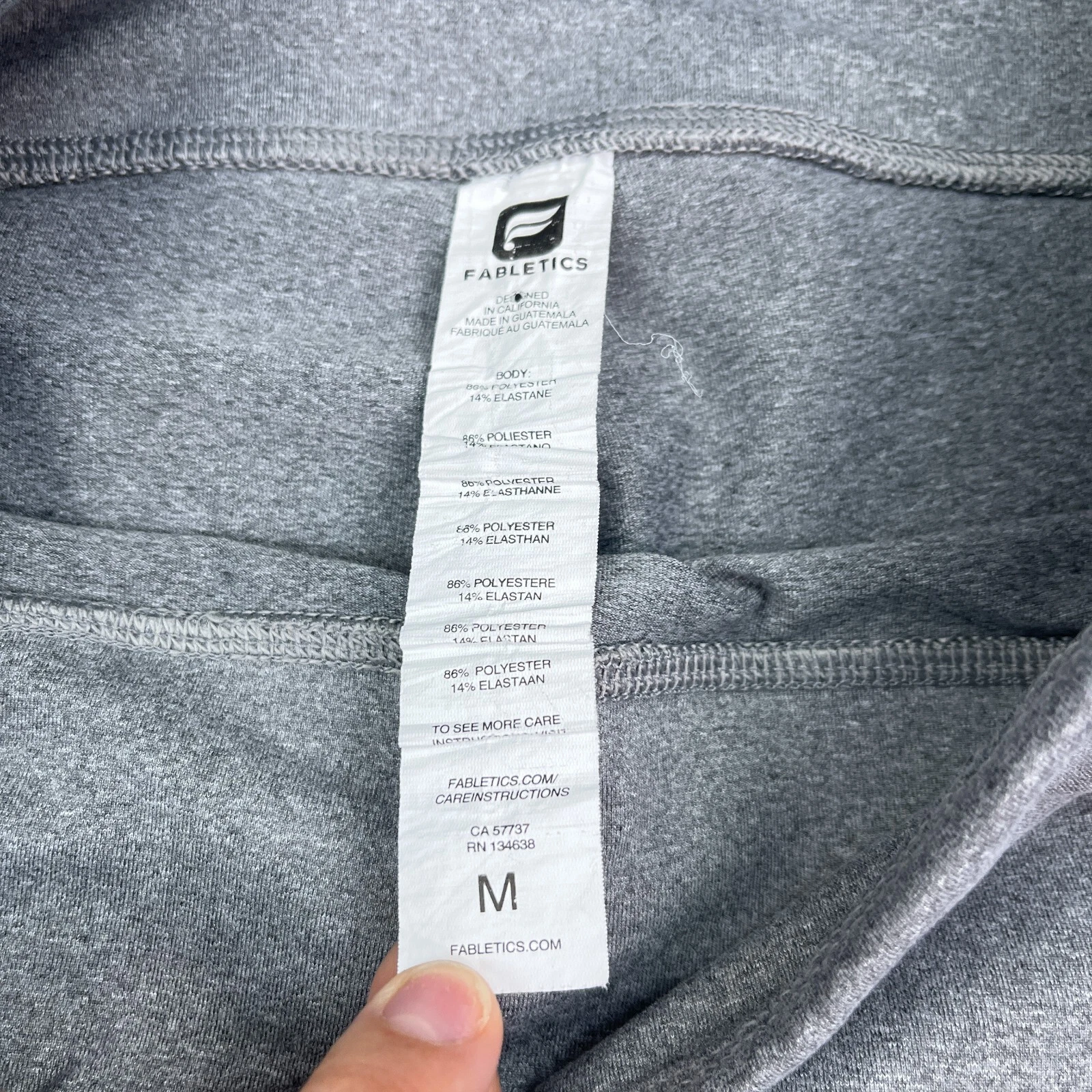 fabletics cropped athletic active yoga leggings