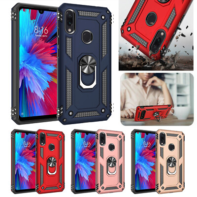 For Xiaomi Redmi Note 7 /  Pro Case Ring Holder Magnetic Stand Phone Cover