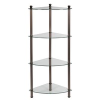 Creative Bath L'etagere 4-shelf Corner Tower, Oil-rubbed Bronze Plate, New, Free on sale Creative Bath L'etagere 4-shelf Corner Tower, Oil-rubbed Bronze Plate, New, Free on sale