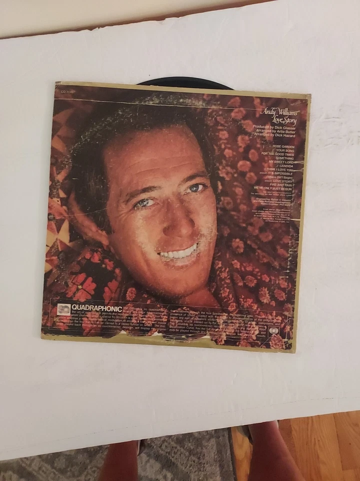 Vinyl Record LP Andy Williams Love Story Quadraphonic VG - Image 3 of 4