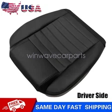 Driver Bottom Perforated Leather Seat Cover Black Fits Ford Mustang GT 2005-2009
