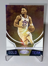 2019-20 Panini Certified Donovan Mitchell Gold Team #14 Utah Jazz