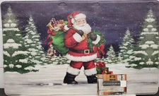 ANTI-FATIGUE PVC KITCHEN FLOOR MAT (18"x30") SANTA & CHRISTMAS GIFTS, AC Home