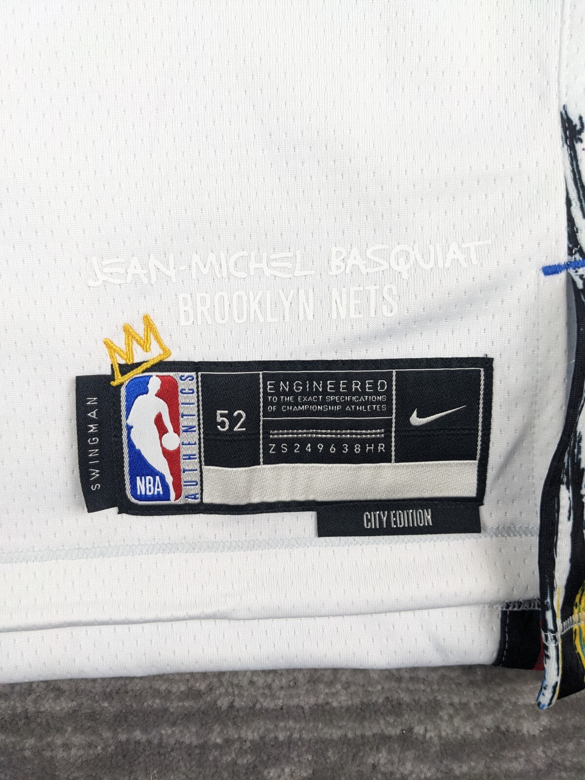 Nike Kevin Durant Brooklyn Nets Basquiat City Edition Jersey Size 2XL  DO9585 102