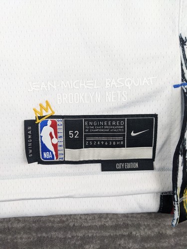 Nike Swingman Brooklyn Nets Kevin Durant Basquiat Jersey NWT Size X-Large - Picture 5 of 10