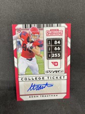 Adam Trautman 2020 Panini Contenders COLLEGE TICKET AUTO Dayton Saints