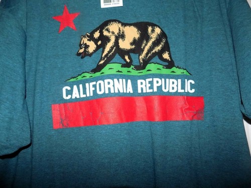 CAMISETA CALIFORNIA REPUBLIC QUINTO SOL Oso Hombre Camiseta XXL NUEVA CON ETIQUETAS - Imagen 3 de 5