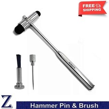 Diagnostic Hammer Pin With Brush Buck Babinski Reflex Hammer Neurological Tools