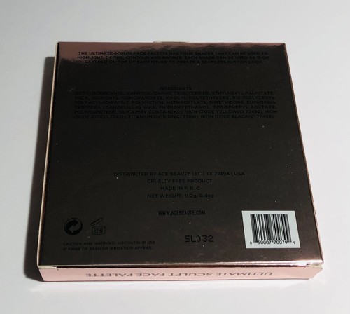 ACE BEAUTĒ Ultimate Sculpt Face Palette Bronzer + Contour Limited Edition NIB - Picture 7 of 12