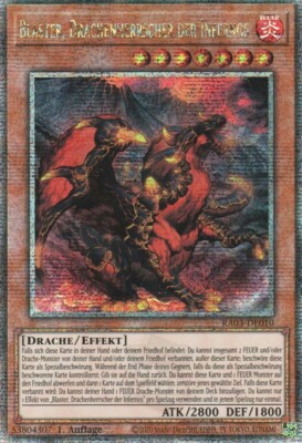 yugioh Blaster Drachenherrscher der Infernos RA03-DE010 QUARTER CENTURY DEUTSCH