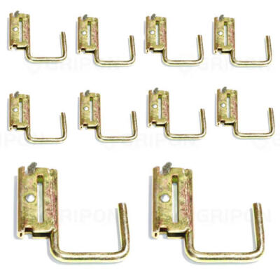 GRIPON (Pack of 1) E-Track Steel J Hook Tie Down with Spring Fitting for Trailer
