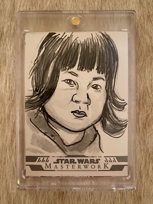 2024 TOPPS Star Wars Masterwork (Rose Tico) 1/1 Sketch Card (Artist Signature) 