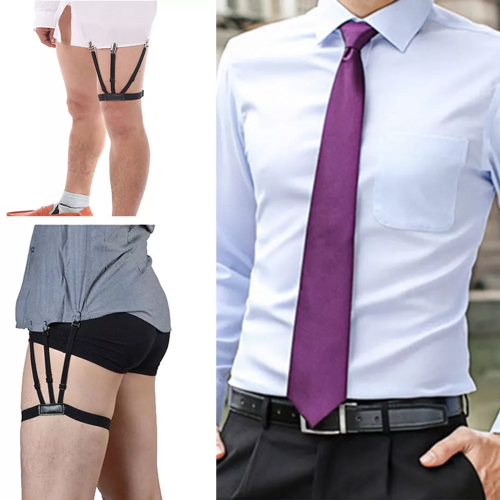 Shirt stays tucker garter for men women belt elastic - Creative Household