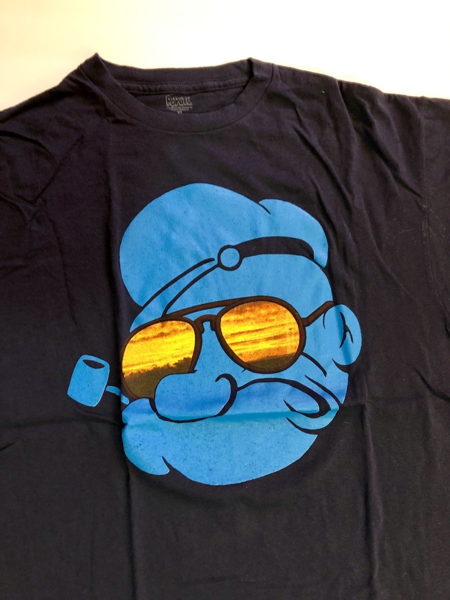 Men's NAVY BLUE POPEYE GRAPHIC T SHIRT. Size XL. OOP. | eBay
